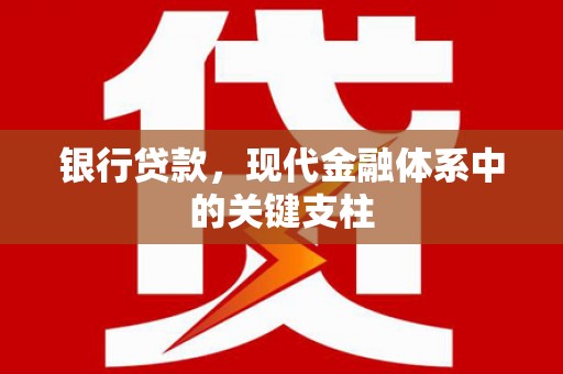 乾安银行贷款，现代金融体系中的关键支柱