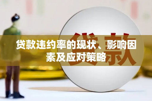 乾安贷款违约率的现状、影响因素及应对策略