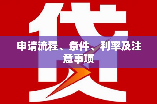 乾安申请流程、条件、利率及注意事项