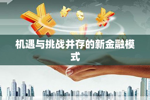 乾安机遇与挑战并存的新金融模式