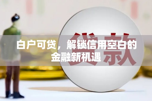 乾安白户可贷，解锁信用空白的金融新机遇
