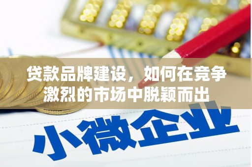 乾安贷款品牌建设，如何在竞争激烈的市场中脱颖而出