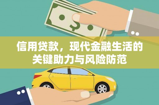 乾安信用贷款，现代金融生活的关键助力与风险防范