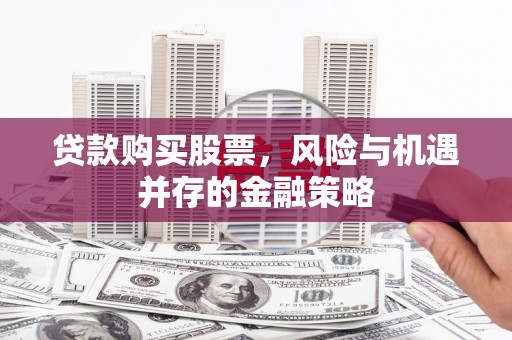 乾安贷款购买股票，风险与机遇并存的金融策略