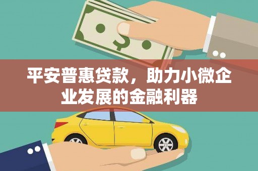 乾安平安普惠贷款，助力小微企业发展的金融利器