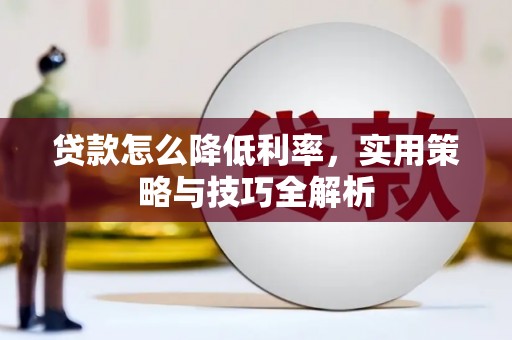 乾安贷款怎么降低利率，实用策略与技巧全解析