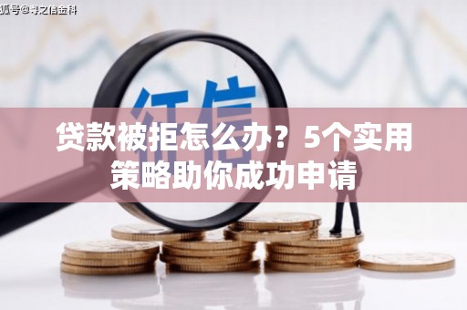 乾安贷款被拒怎么办？5个实用策略助你成功申请