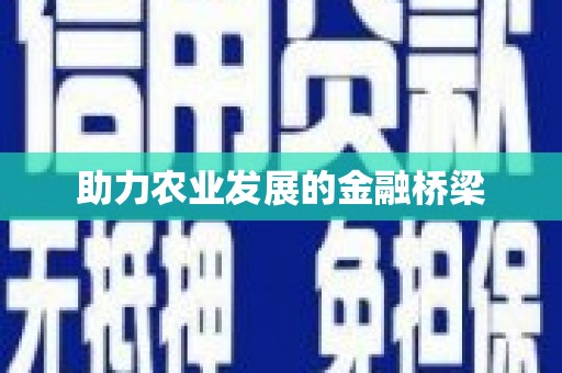 乾安助力农业发展的金融桥梁