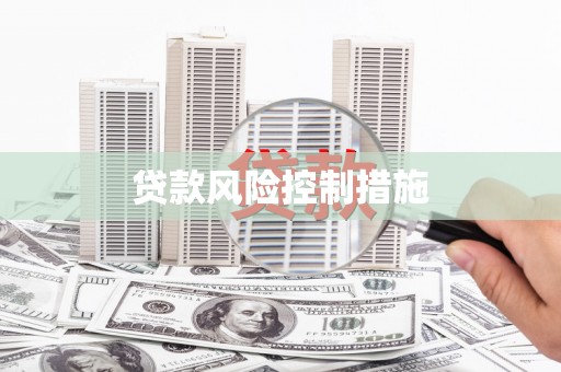 乾安贷款风险控制措施