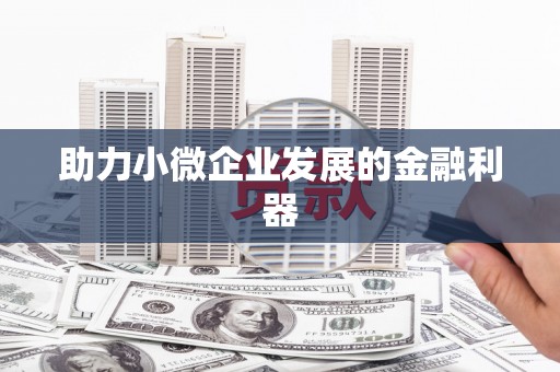 乾安助力小微企业发展的金融利器