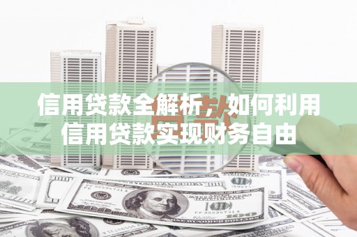乾安信用贷款全解析，如何利用信用贷款实现财务自由
