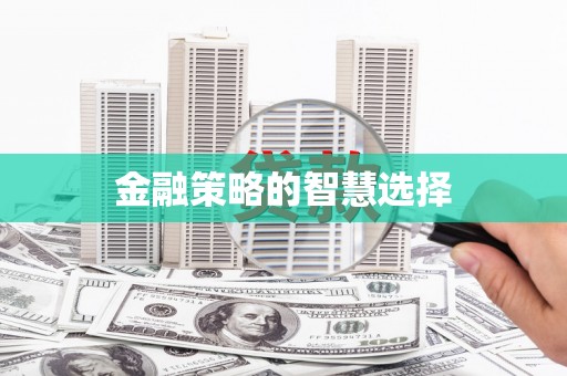 乾安金融策略的智慧选择