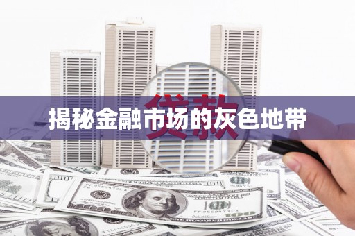 乾安揭秘金融市场的灰色地带